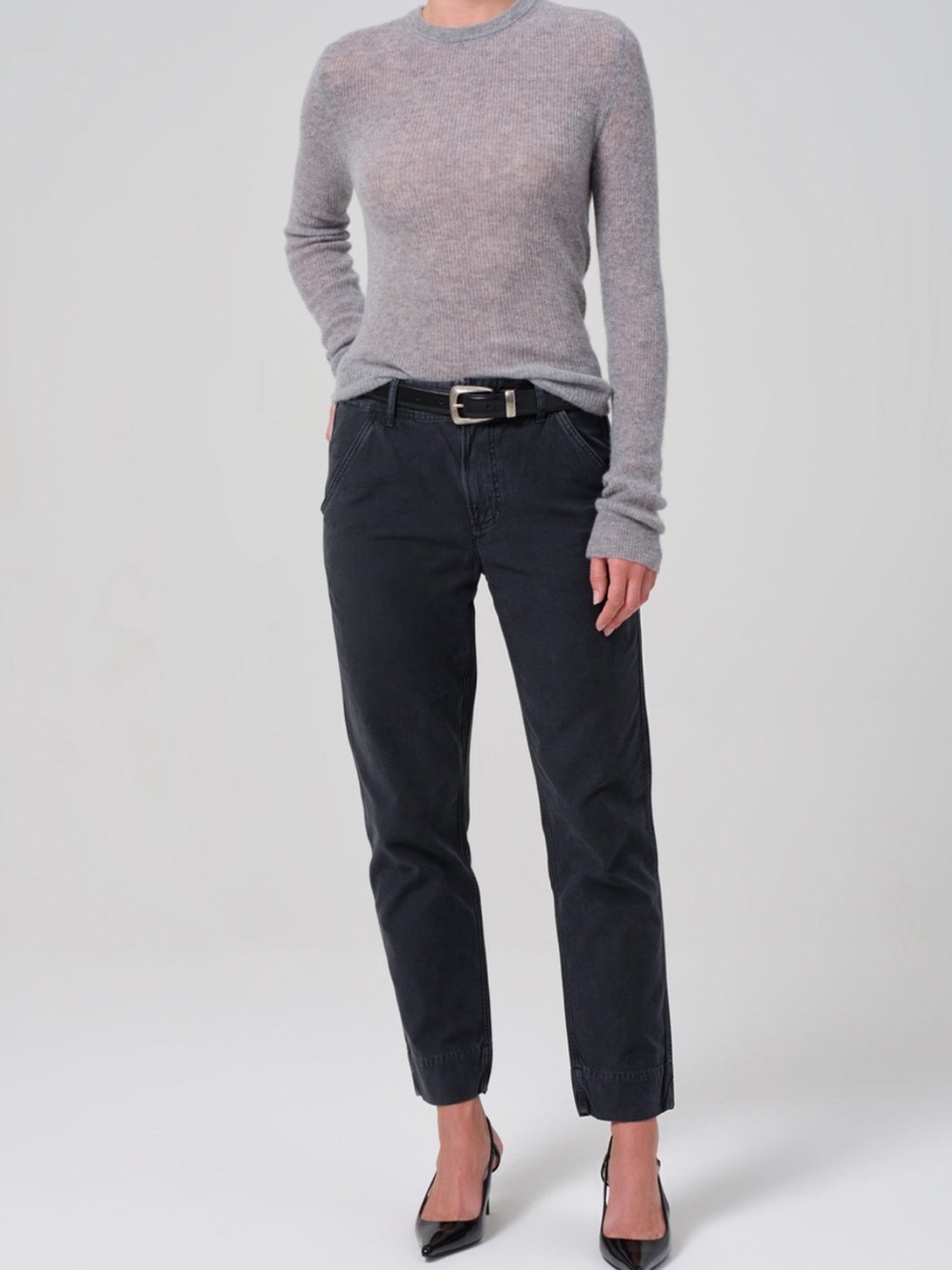 NWT Citizens of Humanity Carter Utility Pant Washed Black Sz 29 $238